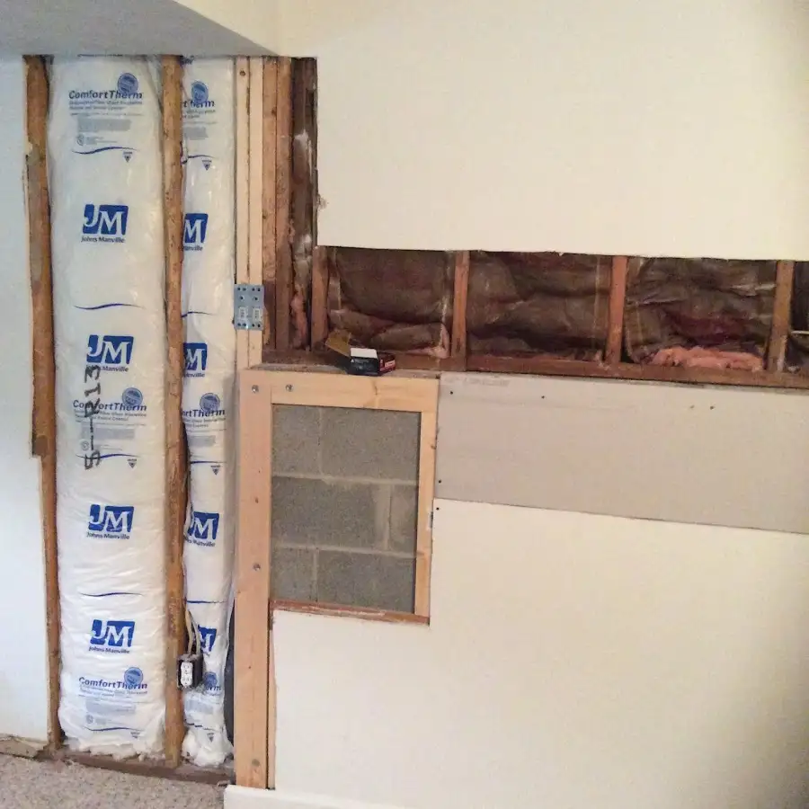 Wall insulation replacement during Structural Drying in El Paso